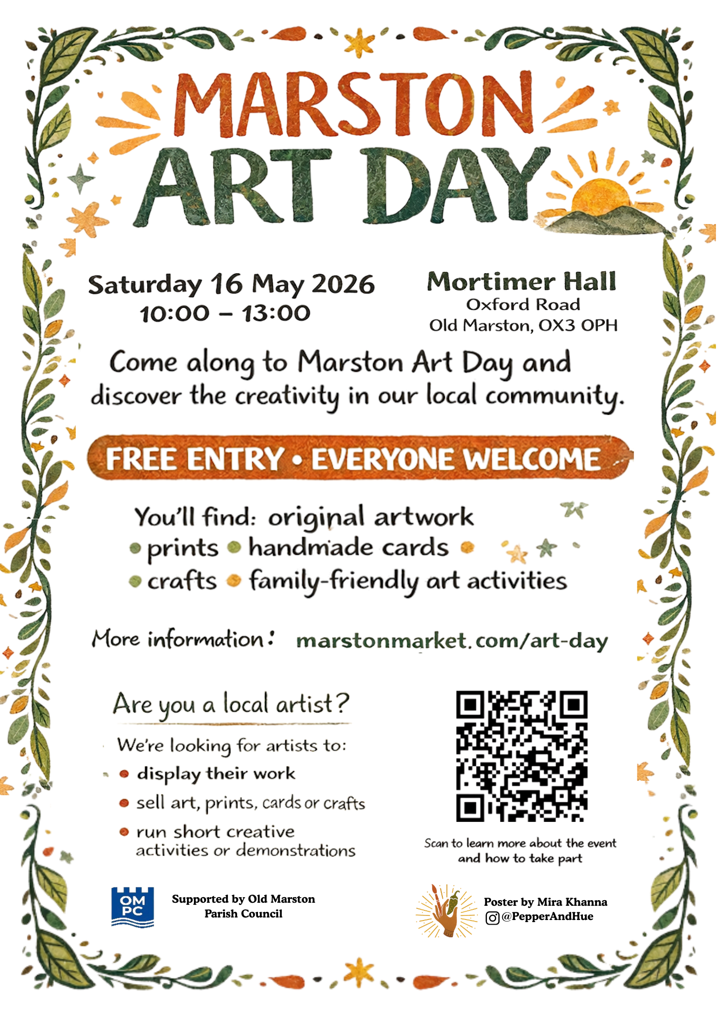 Marston Art Day 16th May 2026